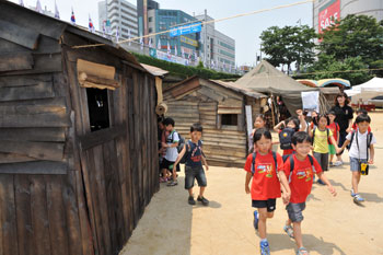 24일 대구 신천 대봉교 둔치에서 열린 