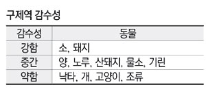 구제역 차단을 위해 설치된 바리케이드. 38선 마냥 마을 진입을 가로막고 있다.