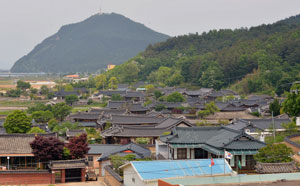 영양 남씨 집성촌인 영덕 괴시마을. 고택과 정자, 서당 등의 전통 한옥이 고풍스럽게 어울려 있다.