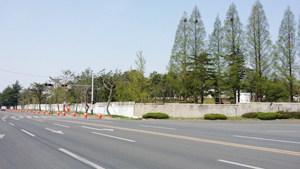 육군3사관학교가 일부 담장을 허물고 공원시설을 개방할 예정이다. 영천시 제공