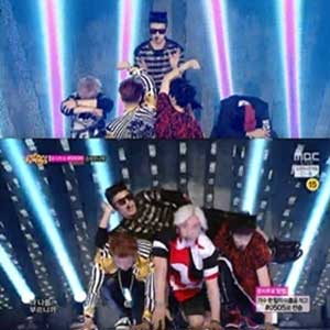 2PM 미친 거 아니야 사진. MBC 쇼음악중심 방송캡처