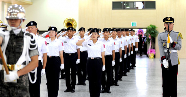 경북전문대학이 후보생 26명이 참가한 가운데 육군부사관학군단을 창설했다. 경북전문대 제공