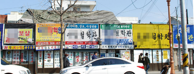 대구 시내 작명소들이 집중돼 있는 달성공원 철학원 거리. 매일신문 DB