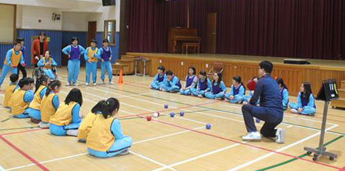 대구시장애인체육회는 22~24일 대구 신당초교와 경북대사대부중에서 장애 학생과 비장애 학생이 함께하는 통합체육수업 교실을 운영했다. 대구시장애인체육회 제공