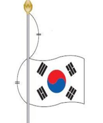 조기 게양 방법. 대구시 홈페이지