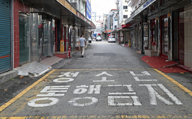 23일 대구 중구 도원동 성매매집결지인 속칭 자갈마당이 썰렁한 모습을 보이고 있다. 성일권 기자 sungig@msnet.co.kr