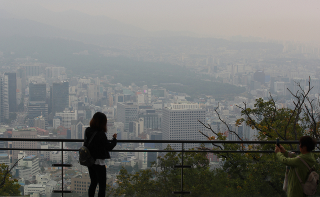 서울·인천·경기 남부 등에서 미세먼지 농도 