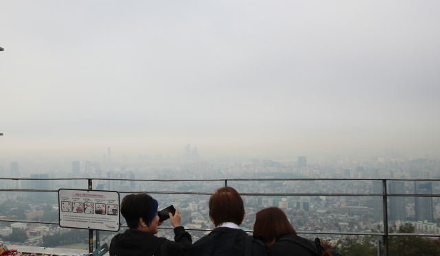 서울·인천·경기 남부 등에서 미세먼지 농도 