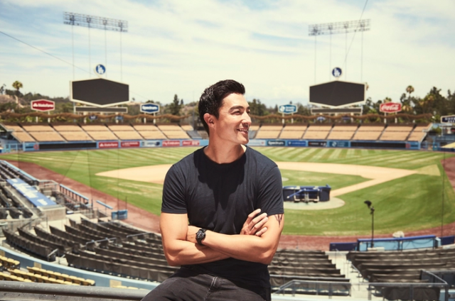 Daniel Henney at Dodger Stadium