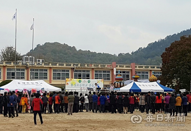 경산시 용성초등학교 총동창회 체육대회 모습