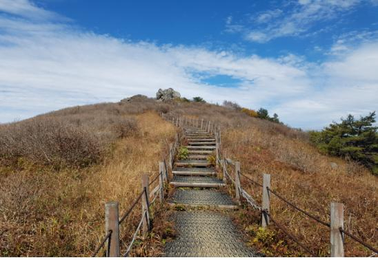 소백산국립공원이 산불방지를 위해 입산 통제한 국망봉 구간. 소백산국립공원 제공