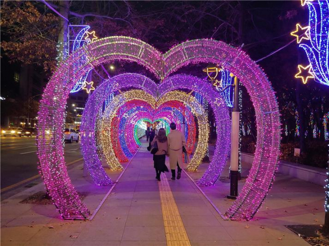 국채보상기념공원 하트터널 모습. 대구시 제공