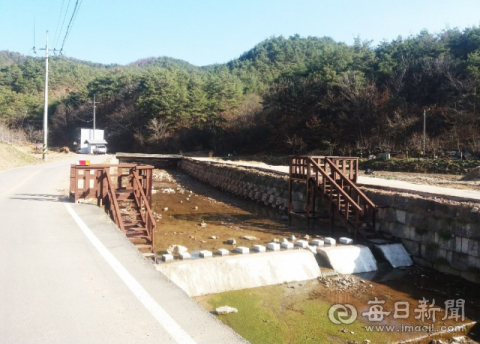 지난 3일 준공된 안동시 예안면 인계리 도랑살리기 사업 현장. 안동시 제공