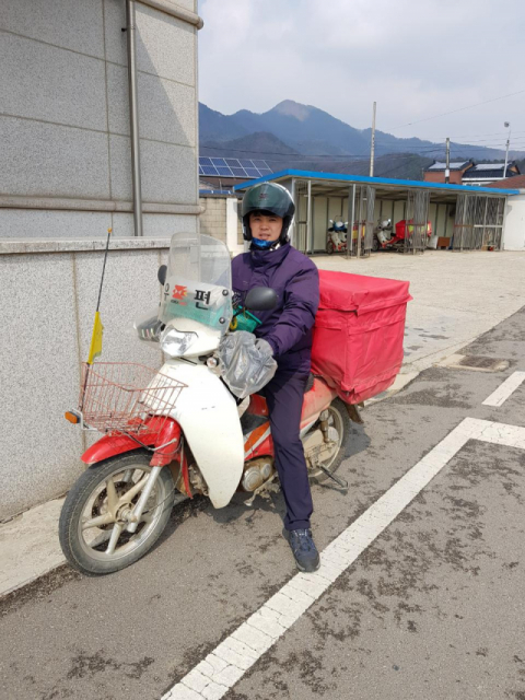 화재 현장에서 인명을 구한 상주화서우체국의 윤현규 집배원. 경북지방우정청 제공