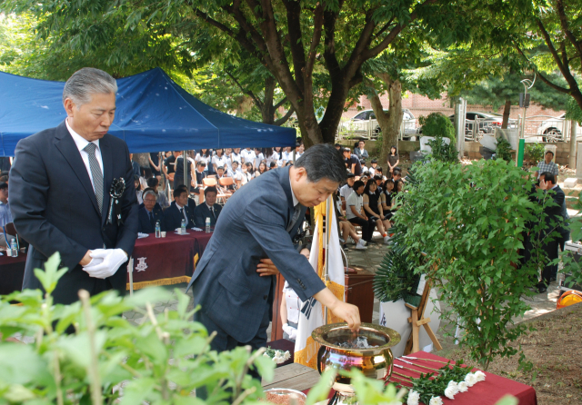 모계중 6.25 참전 학도병 추념식