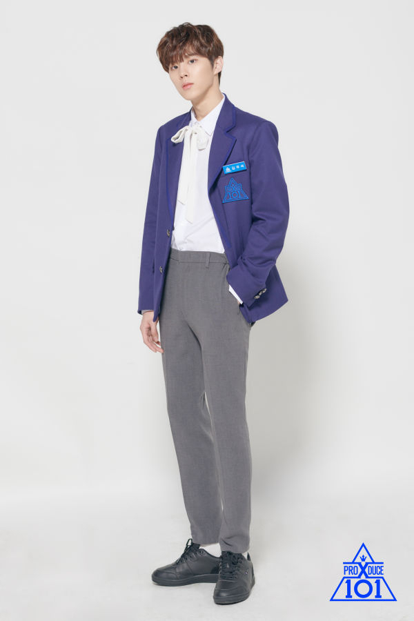 프로듀스X101에 출연 중인 김우석 연습생. Mnet 제공