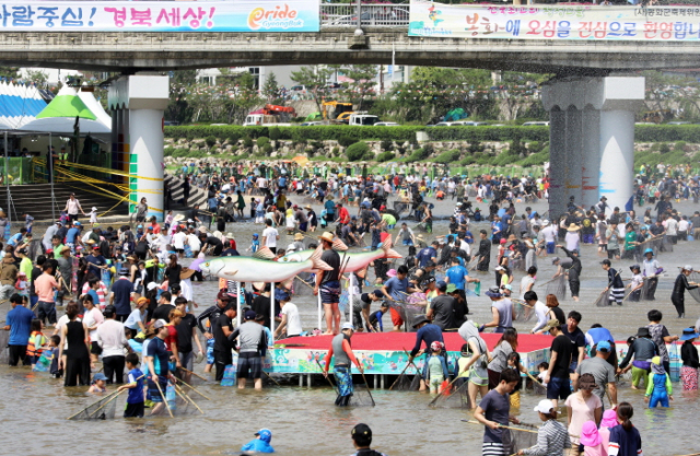 봉화 은어축제 사진. 