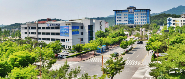 구미대학교의 장학금 지급률이 재학생 1인당 평균 등록금의 80%를 넘어 섰다. 구미대 전경. 구미대 제공