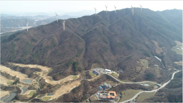 경북 김천시어모년 내남산 일원에 조성 예정인 풍력발전단지 조감도. 김천시 제공