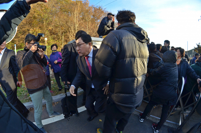 21일 경주시 양북면 월성원전 환경감시센터에서 열린 