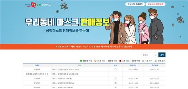 경상북도 홈페이지 캡쳐