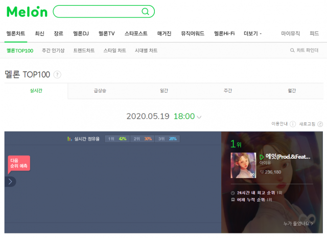 멜론 실시간 차트