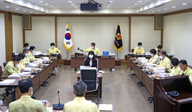 대구시의회 예산결산특별위원회(위원장 김태원) 전체회의. 사진제공 대구시의회