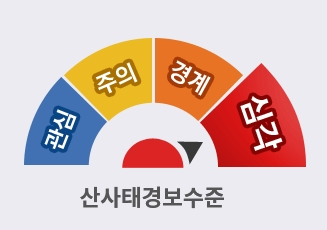 태풍 마이삭 북상에 17개 시·도 산사태 위기 경보 