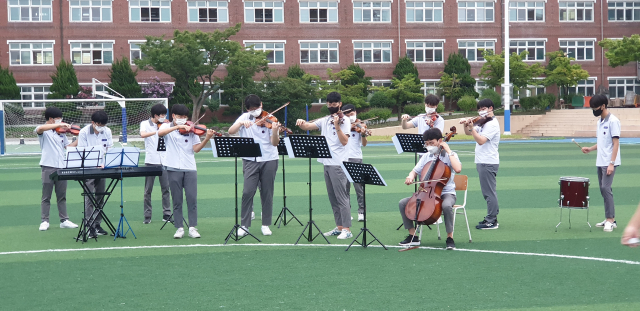 대구 성광고가 코로나19 상황을 고려해 최근 온라인을 활용, 학교 축제 