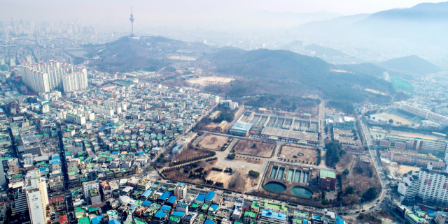 대구시 신청사 건립 예정지로 선정된 대구 달서구 옛 두류정수장 터의 모습. 대구시 제공