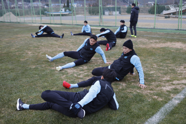 대구FC의 남해 전지훈련 모습. 대구FC 제공