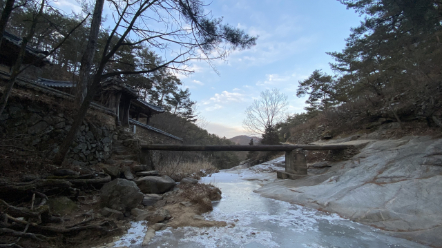 고산정이 보이는 낙천 드라마에서는 이곳에 나루터가 있었다.