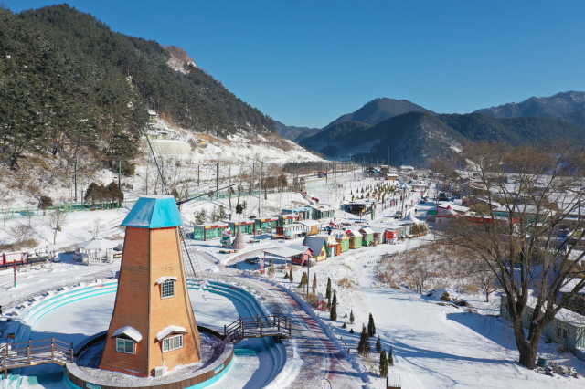 봉화 분천산타마을 전경. 봉화군 제공