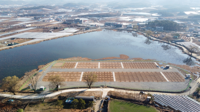 경산시가 신천동 진못 준설지에 체험형 텃밭을 조성, 도시농업 공영농장을 분양한다. 경산시 제공