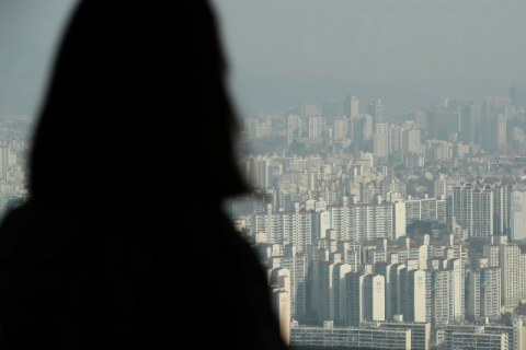 서울 영등포구 63스퀘어에서 바라본 서울 시내 아파트 단지. 자료사진 연합뉴스