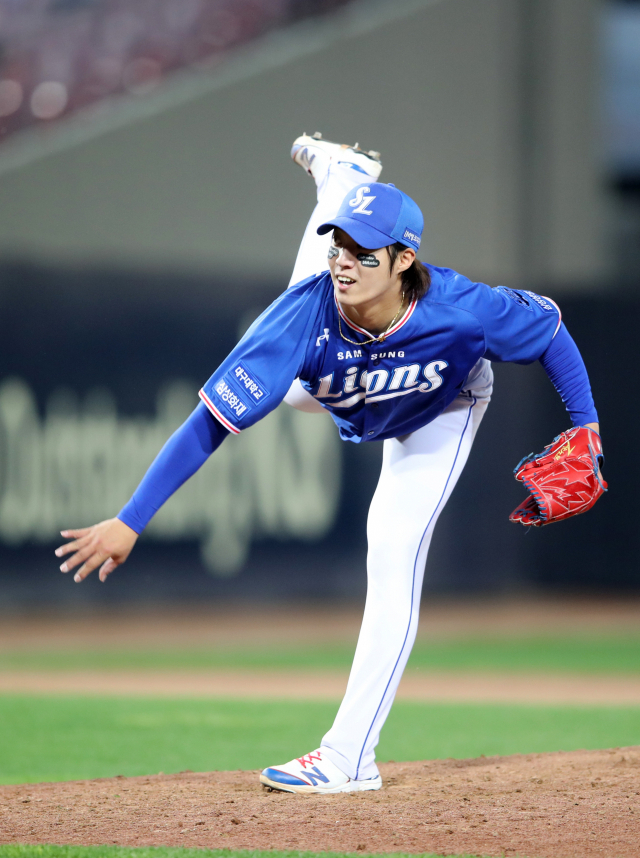 삼성라이온즈 원태인이 KBO 리그 4월 월간 MVP로 선정됐다. 삼성라이온즈 제공