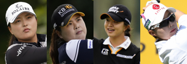 (왼쪽부터) 고진영, 박인비, 김세영, 김효주