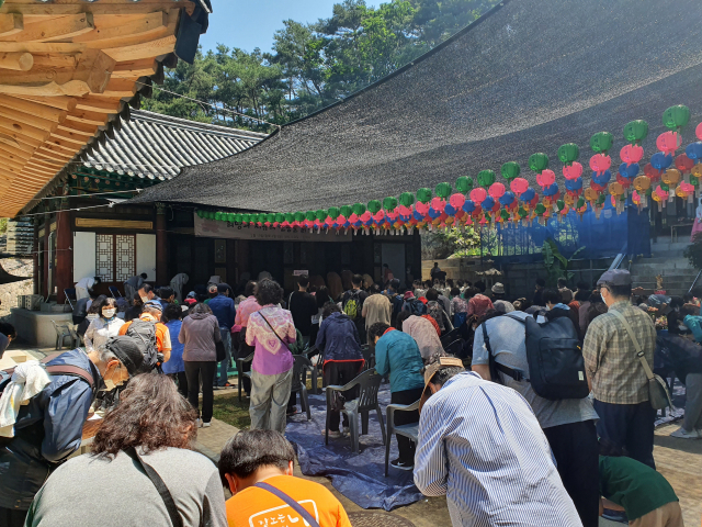 19일 오전 10시쯤 찾은 대구 남구 앞산에 위치한 은적사. 