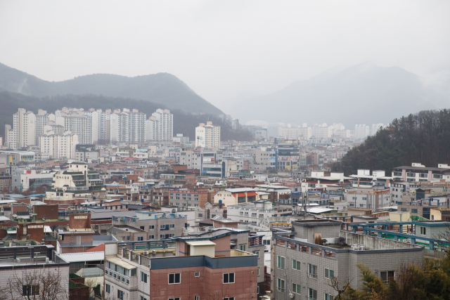 경북 구미지역 원룸촌 전경. 구미시 제공