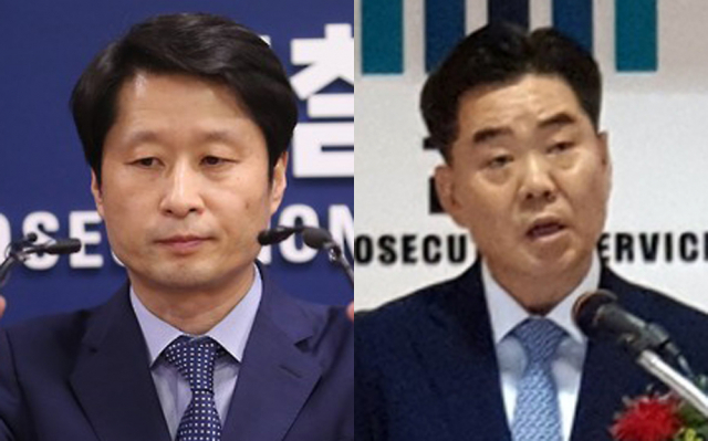 (왼쪽부터) 김후관 대구지검장, 권순범 대구고검장.