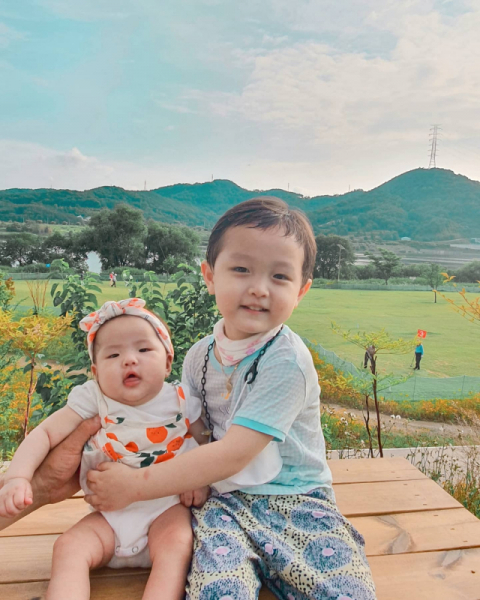 김수정·정성환 부부 첫째 아들 승후(4세), 둘째 딸 유주