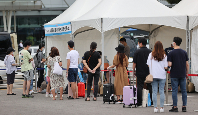 22일 서울 김포공항 국내선 주차장에 설치된 