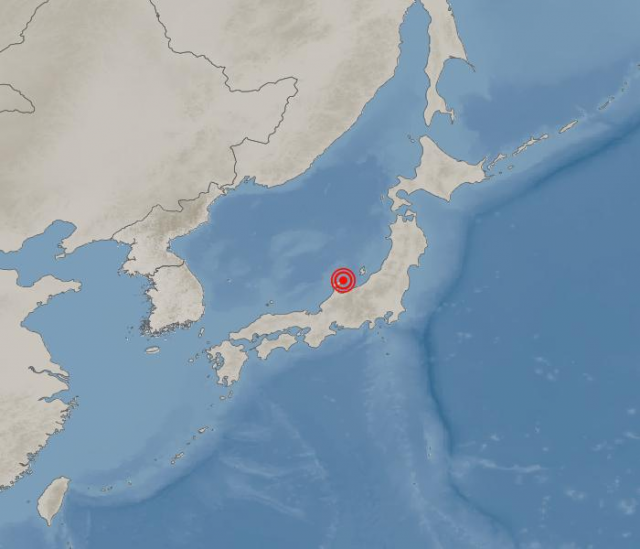 일본 도야마현 규모 5.2 지진. 기사청