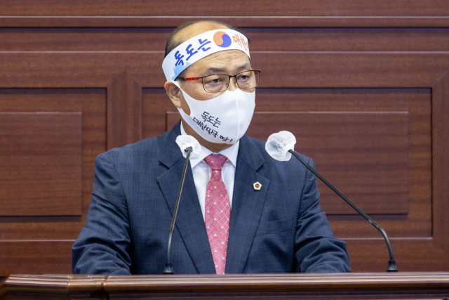 경상북도의회 박판수 독도수호특별위원장. 경북도의회 제공