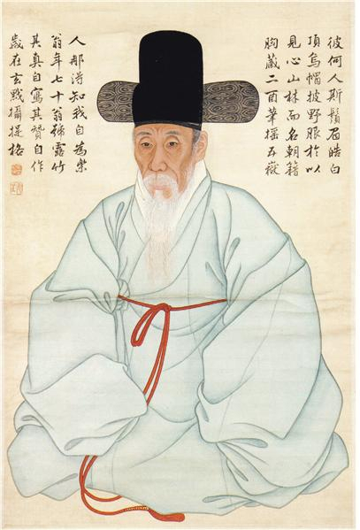 1782년(70세), 비단에 채색, 88.7×51㎝, 진주 강씨 백각공파 종친회 소장