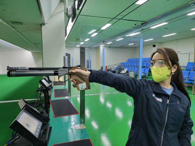 대구 남구청 사격팀 소속 봉다예가 2022년 10m 공기권총 국가대표로 선발됐다. 남구청 제공