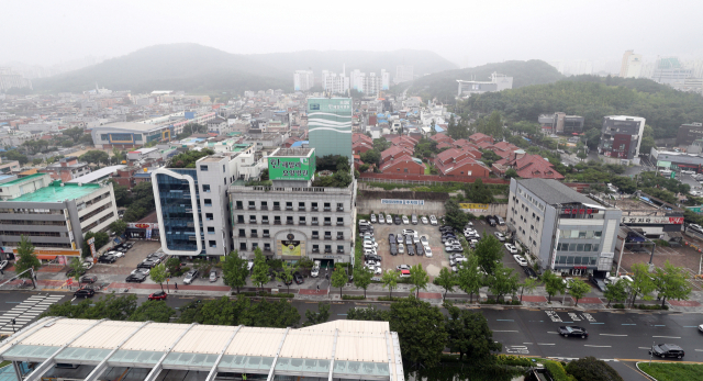 두산오거리 주상복합아파트 신축 예정지 전경. 매일신문 DB