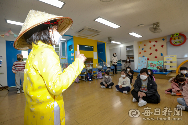 지난해 대구 달성군 논공초 1학년 2반 학생들이 