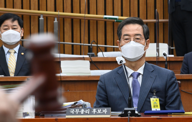 한덕수 국무총리 후보자가 2일 오전 국회에서 열린 인사청문회에 출석해 있다. 연합뉴스