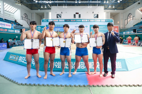 대구대 씨름부, 전국대회 뒤집기 '한판'…메달 휩쓸어